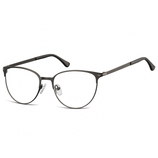 Okulary oprawki korekcyjne kocie oczy zerówki Sunoptic 914C czarny